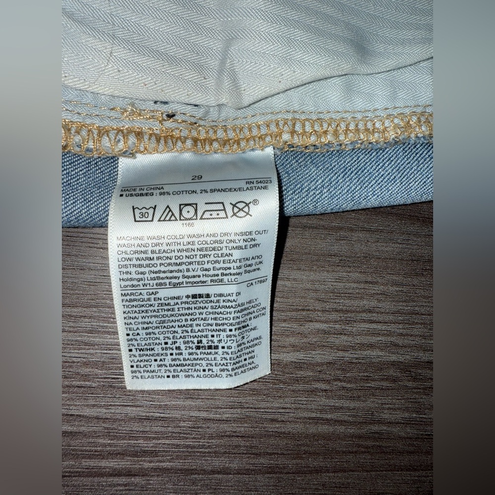 Gap 1969 Womens 29 Button Fly Denim Jean Skirt - Picture 3 of 8